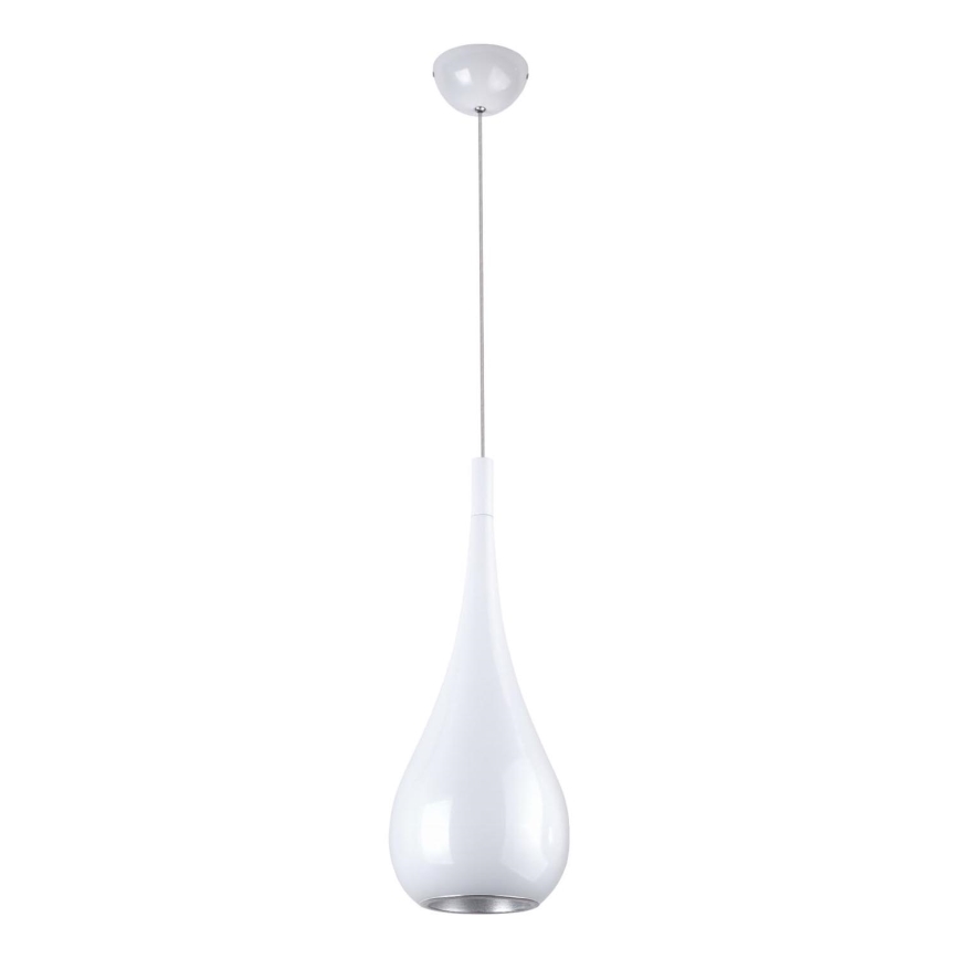 MAXLIGHT P0235 - Pakabinamas sietynas DROP 1xE27/40W/230V diametras 20 cm balta
