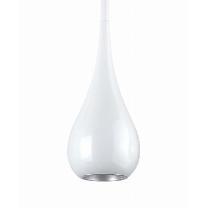 MAXLIGHT P0235 - Pakabinamas sietynas DROP 1xE27/40W/230V diametras 20 cm balta