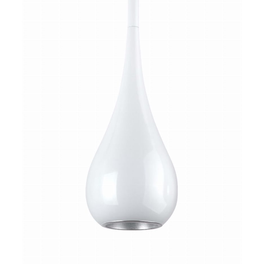 MAXLIGHT P0235 - Pakabinamas sietynas DROP 1xE27/40W/230V diametras 20 cm balta