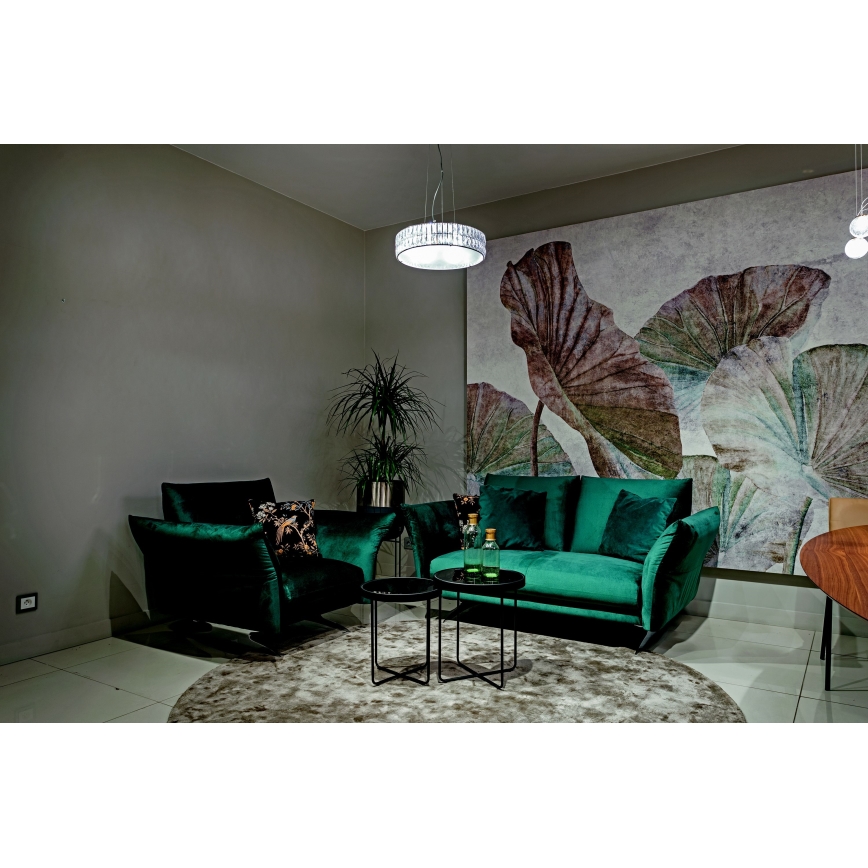 MAXLIGHT P0238 - Pakabinamas sietynas DIAMANTE 6xG9/42W/230V diametras 46 cm blizgus chromas