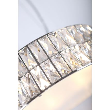 MAXLIGHT P0238 - Pakabinamas sietynas DIAMANTE 6xG9/42W/230V diametras 46 cm blizgus chromas
