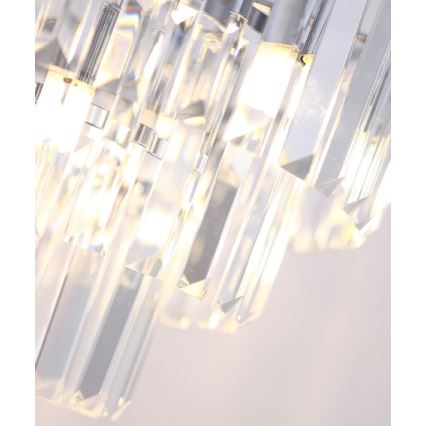 MAXLIGHT P0259 - Pakabinamas sietynas MONACO 9xG9/40W/230V diametras 42 cm blizgus chromas