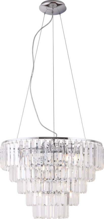 MAXLIGHT P0260 - Pakabinamas sietynas MONACO 15xG9/40W/230V diametras 60 cm blizgus chromas