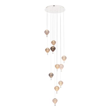 MAXLIGHT P0526D - LED Reguliuojamas pakabinamas sietynas PALLONCINI 11xLED/6W/230V diametras 45 cm permatoma/smėlio spalva/dūminis