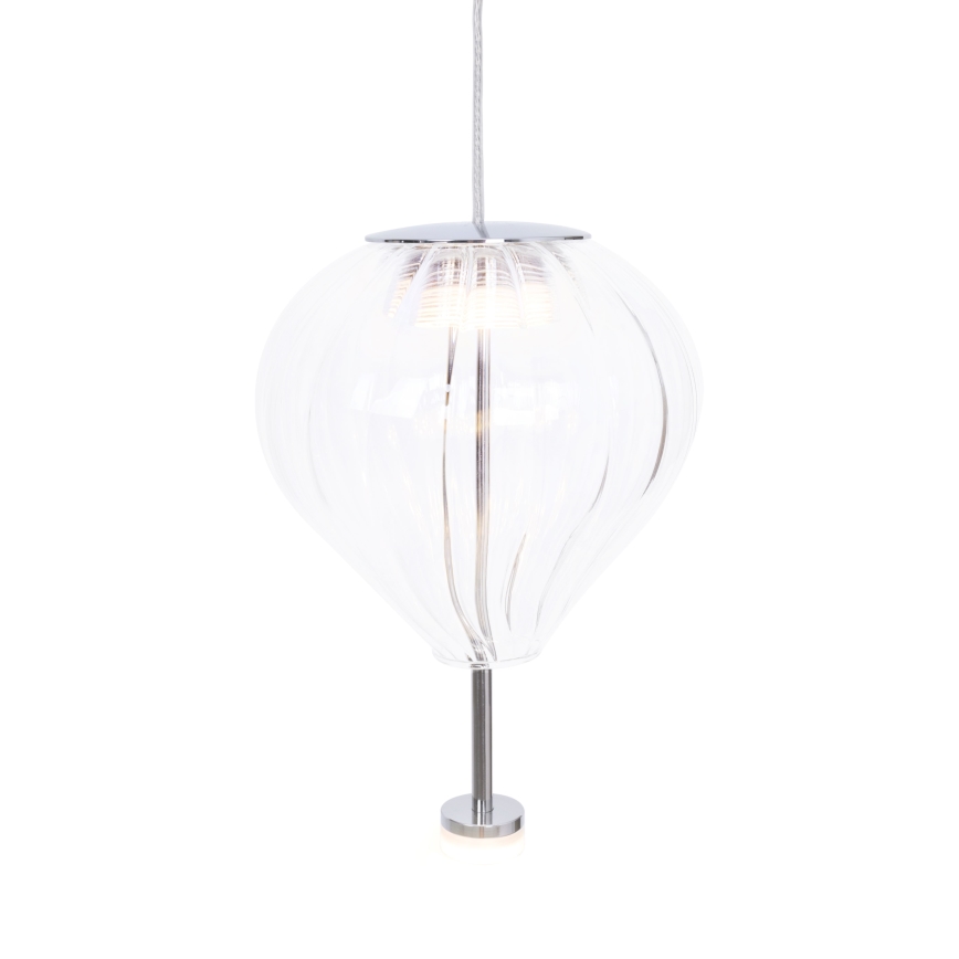 MAXLIGHT P0527 - LED Pakabinamas sietynas PALLONCINI 2xLED/3W/230V diametras 12 cm permatoma