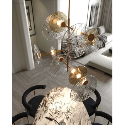 MAXLIGHT P0541 - LED sietynas ALLURE 14xLED/5W/230V diametras 60 cm auksas