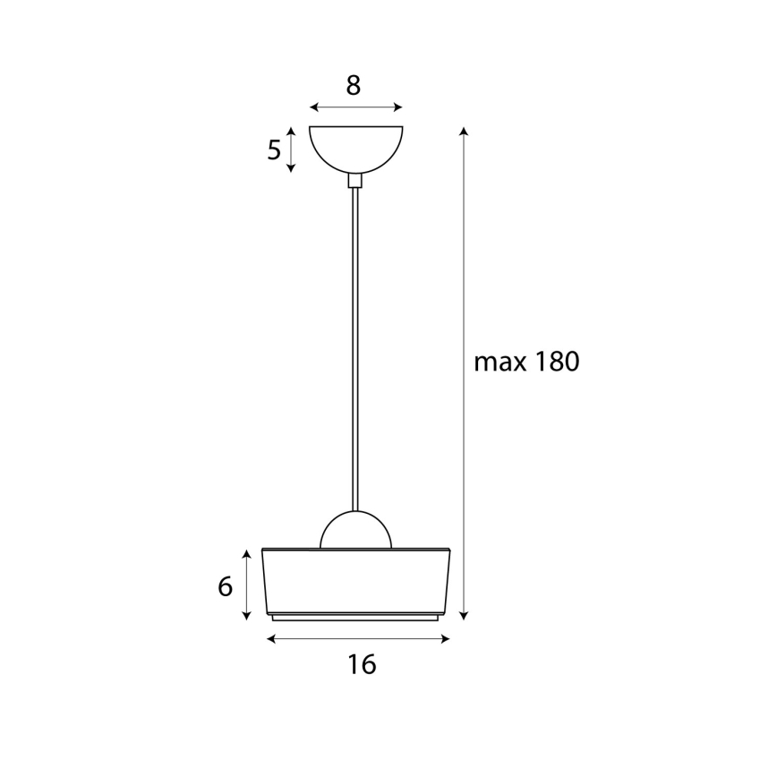 MAXLIGHT P0542 - LED Pakabinamas sietynas LIPARI LED/6W/230V diametras 16 cm permatoma