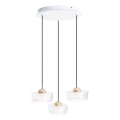 MAXLIGHT P0543 - LED Pakabinamas sietynas LIPARI LED/22W/230V diametras 35 cm permatoma