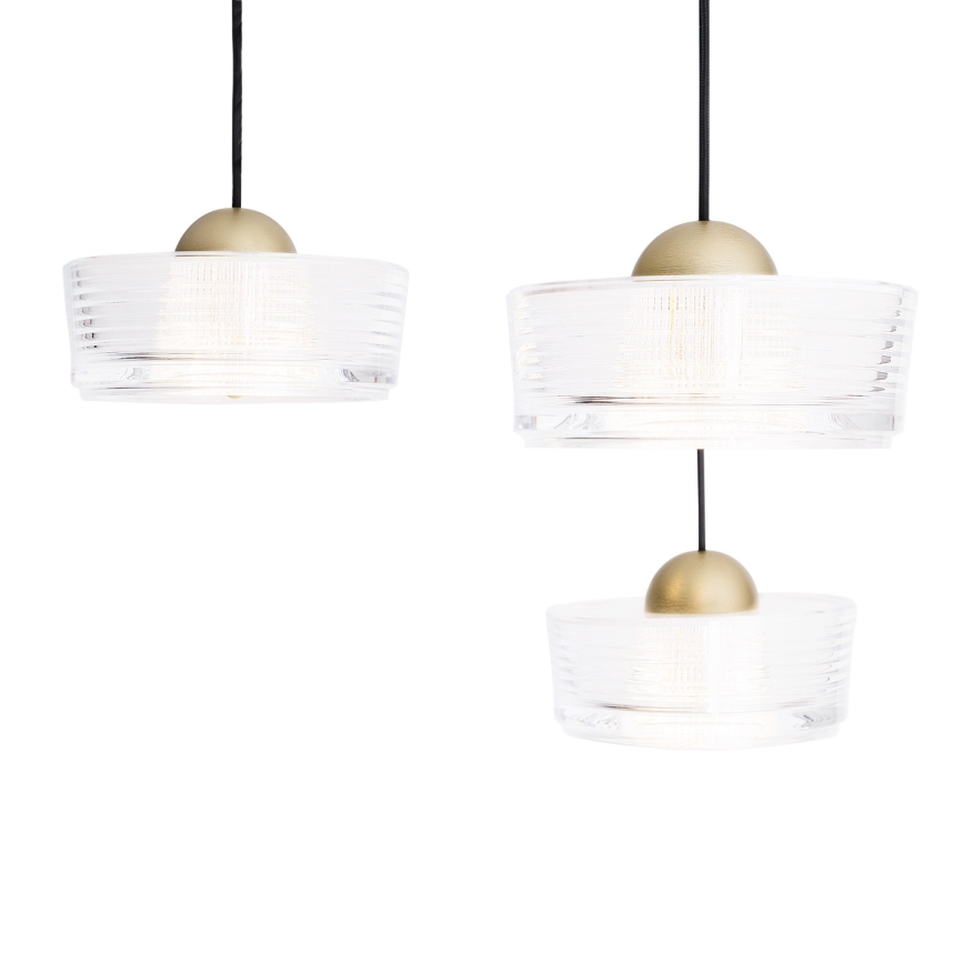MAXLIGHT P0543 - LED Pakabinamas sietynas LIPARI LED/22W/230V diametras 35 cm permatoma