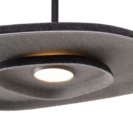 MAXLIGHT P0560 - LED Pakabinamas sietynas DEUX LED/5W/230V juoda