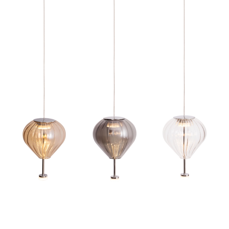 MAXLIGHT P0575 - LED Pakabinamas sietynas PALLONCINI 2xLED/3W/230V diametras 12 cm smėlio spalva