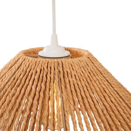 MAXLIGHT P0577 - Pakabinamas sietynas AMALFI 1xE27/15W/230V diametras 45 cm smėlio spalva