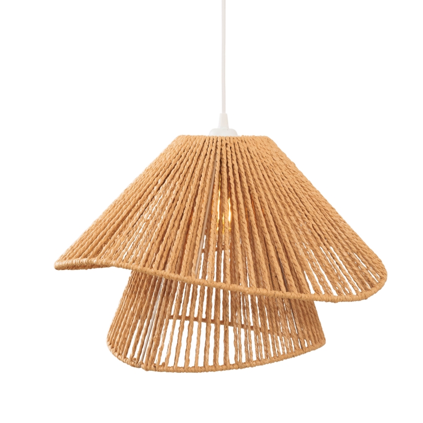 MAXLIGHT P0578 - Pakabinamas sietynas AMALFI 1xE27/15W/230V diametras 45 cm smėlio spalva