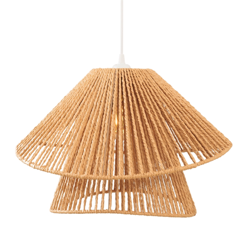 MAXLIGHT P0578 - Pakabinamas sietynas AMALFI 1xE27/15W/230V diametras 45 cm smėlio spalva