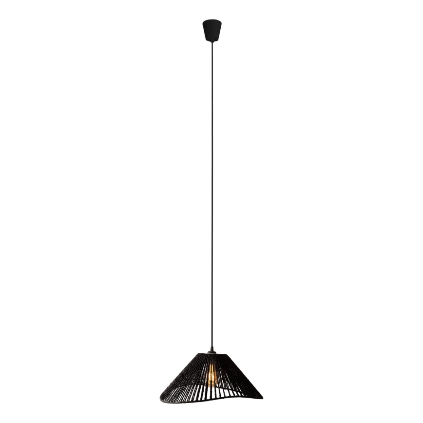 MAXLIGHT P0579 - Pakabinamas sietynas AMALFI 1xE27/15W/230V diametras 45 cm juoda