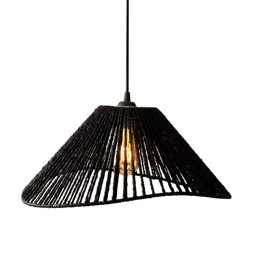MAXLIGHT P0579 - Pakabinamas sietynas AMALFI 1xE27/15W/230V diametras 45 cm juoda