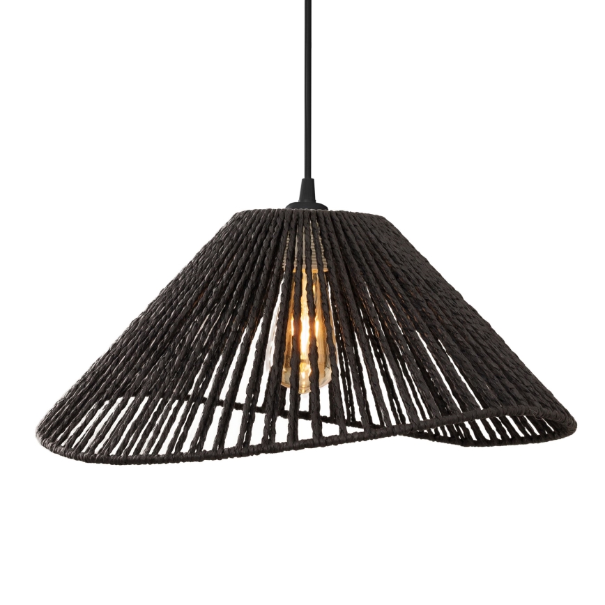 MAXLIGHT P0579 - Pakabinamas sietynas AMALFI 1xE27/15W/230V diametras 45 cm juoda