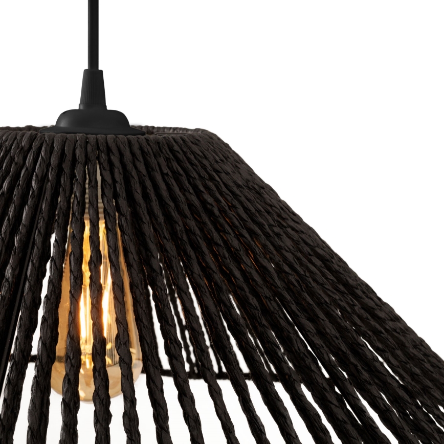 MAXLIGHT P0579 - Pakabinamas sietynas AMALFI 1xE27/15W/230V diametras 45 cm juoda
