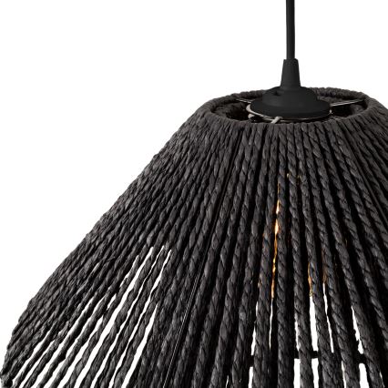 MAXLIGHT P0580 - Pakabinamas sietynas AMALFI 1xE27/15W/230V diametras 45 cm juoda