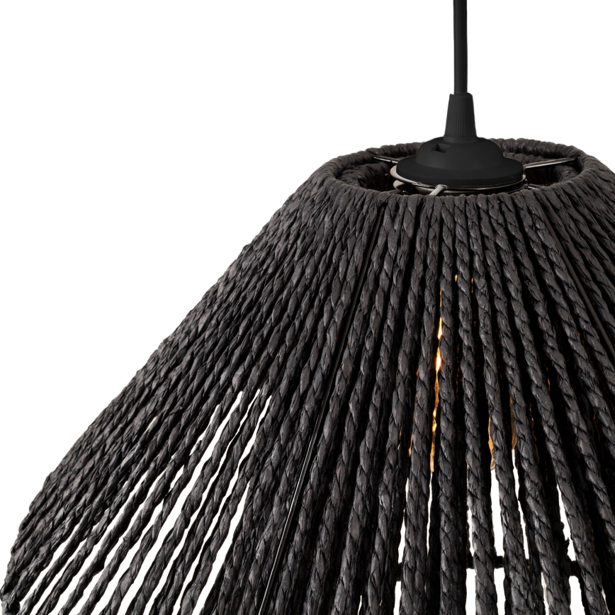 MAXLIGHT P0580 - Pakabinamas sietynas AMALFI 1xE27/15W/230V diametras 45 cm juoda