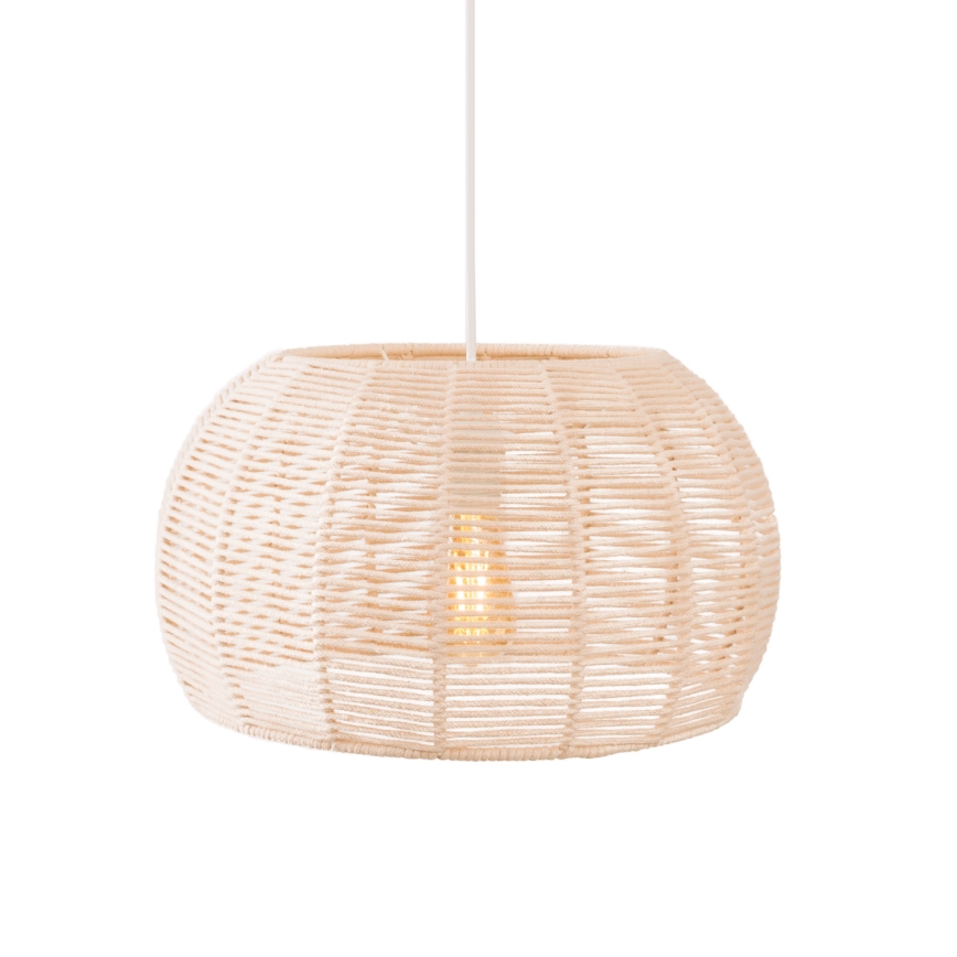 MAXLIGHT P0583 - Pakabinamas sietynas PRASLIN 1xE27/15W/230V diametras 39 cm smėlio spalva