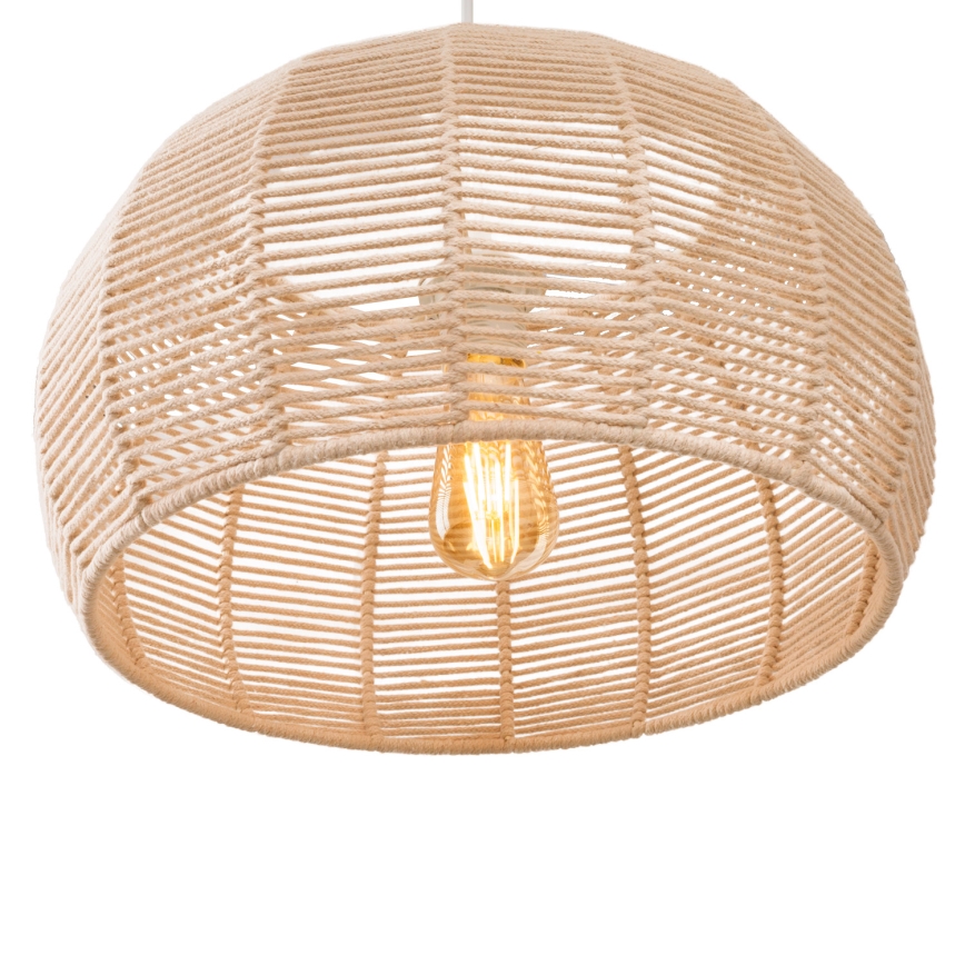 MAXLIGHT P0583 - Pakabinamas sietynas PRASLIN 1xE27/15W/230V diametras 39 cm smėlio spalva