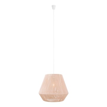 MAXLIGHT P0584 - Pakabinamas sietynas PRASLIN 1xE27/15W/230V diametras 44 cm smėlio spalva