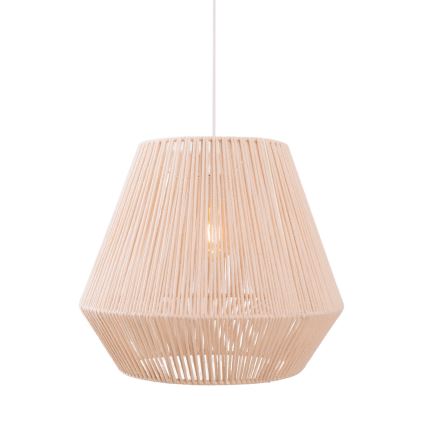 MAXLIGHT P0584 - Pakabinamas sietynas PRASLIN 1xE27/15W/230V diametras 44 cm smėlio spalva