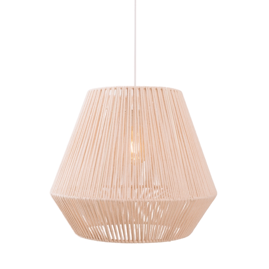 MAXLIGHT P0584 - Pakabinamas sietynas PRASLIN 1xE27/15W/230V diametras 44 cm smėlio spalva