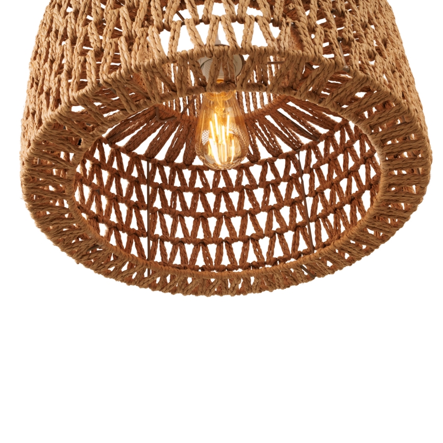 MAXLIGHT P0587 - Pakabinamas sietynas RAFFLE 1xE27/15W/230V diametras 40 cm ruda