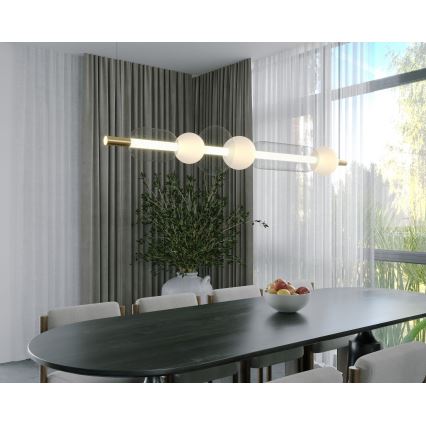 MAXLIGHT P0593 - LED Pakabinamas sietynas BORA LED/29W/230V balta/juoda
