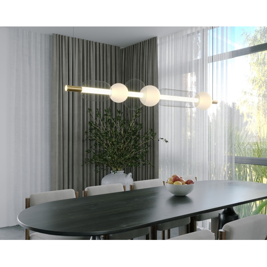 MAXLIGHT P0593 - LED Pakabinamas sietynas BORA LED/29W/230V balta/juoda