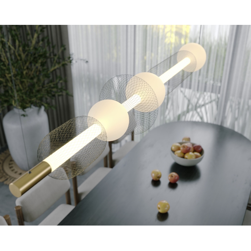 MAXLIGHT P0593 - LED Pakabinamas sietynas BORA LED/29W/230V balta/juoda