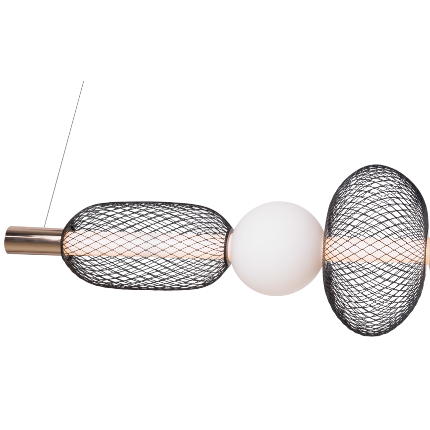 MAXLIGHT P0593 - LED Pakabinamas sietynas BORA LED/29W/230V balta/juoda