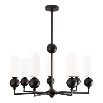 MAXLIGHT P0632 - pakabinamas šviestuvas ant stiebo NOVA 7xG9/7W/230V, skersmuo 70 cm, juodas