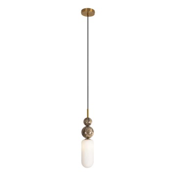 MAXLIGHT P0642 - Pakabinamas šviestuvas ant laido NOVA 1xG9/12W/230V Ø 12 cm auksinis