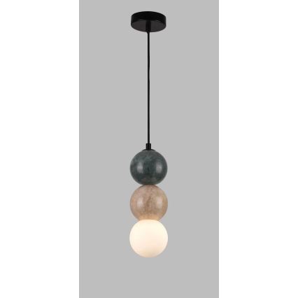 MAXLIGHT P0665 - Pakabinamas šviestuvas ant laido ALICE 1xG9/7W/230V skersm. 10 cm juodas