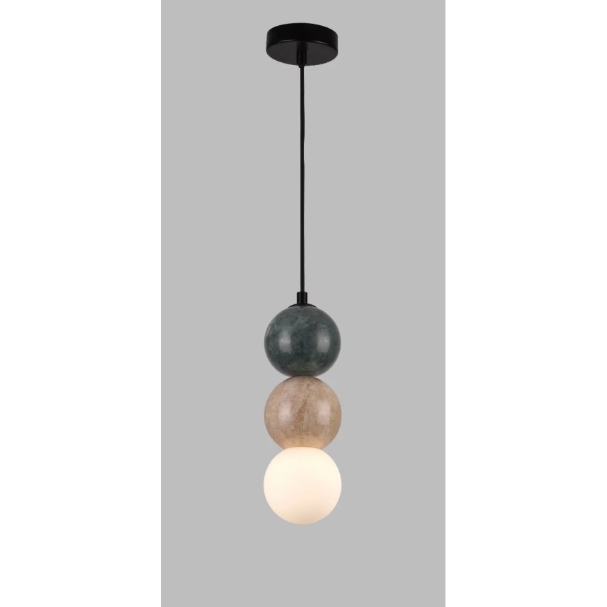 MAXLIGHT P0665 - Pakabinamas šviestuvas ant laido ALICE 1xG9/7W/230V skersm. 10 cm juodas