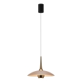 MAXLIGHT P0674 - LED liustra ant laido MANUKA LED/12W/230V skersm. 28 cm auksinė/smėlinė