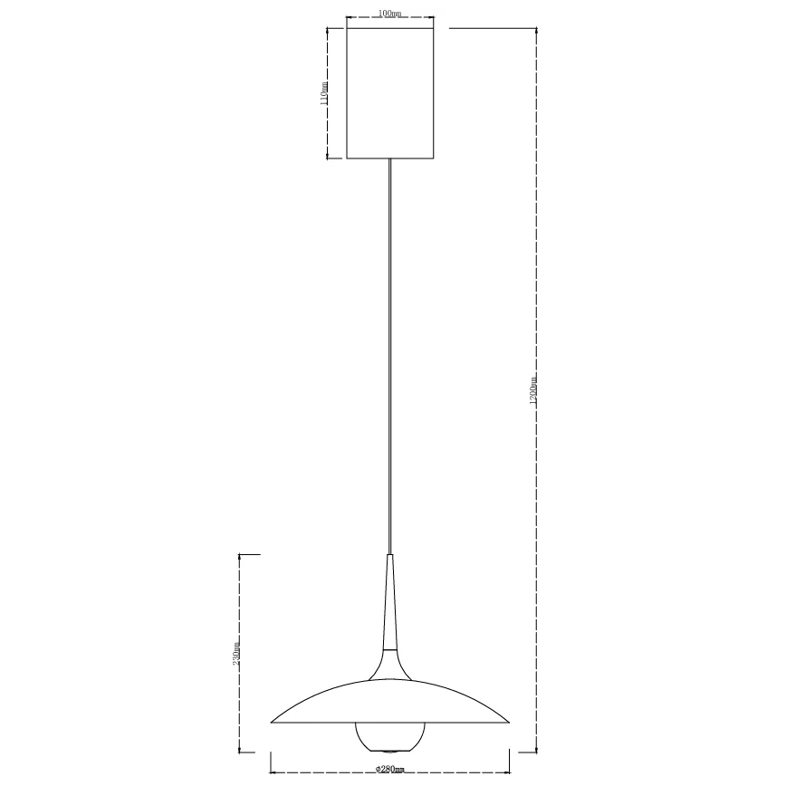 MAXLIGHT P0675 - LED liustra ant laido MANUKA LED/12W/230V skersmuo 28 cm auksinė/mėlyna