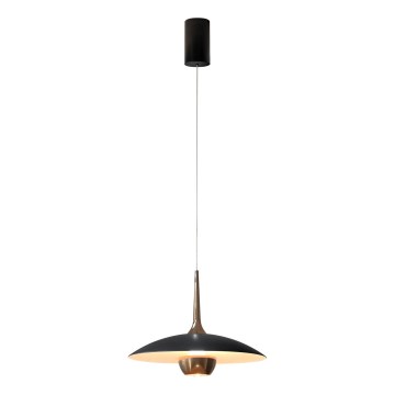 MAXLIGHT P0676 - LED liustra ant laido MANUKA LED/12W/230V Ø 28 cm auksinė/juoda