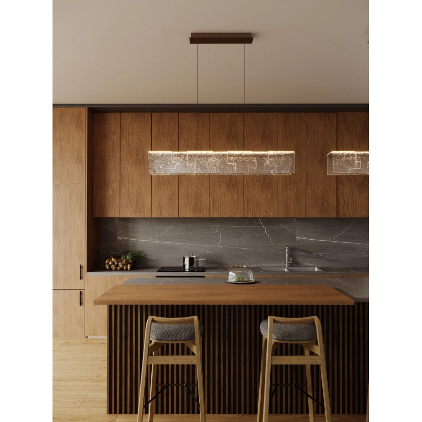 MAXLIGHT P0678 - LED pakabinamas šviestuvas ant troselio EVEREST LED/55W/230V ruda