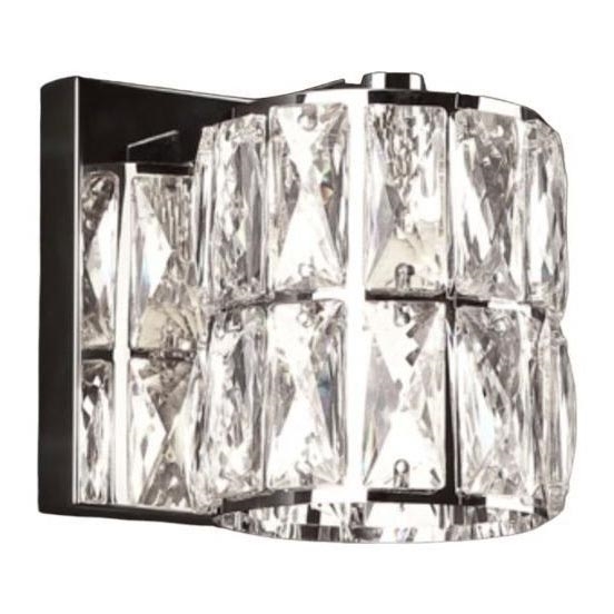 MAXLIGHT W0205 - Sieninis šviestuvas DIAMANTE 1xG9/42W/230V blizgus chromas