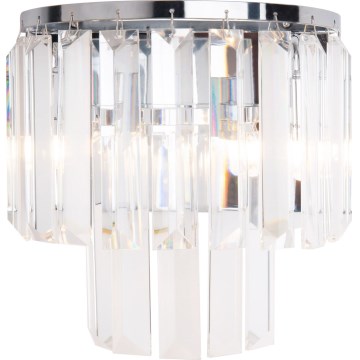 MAXLIGHT W0209 - Sieninis šviestuvas MONACO 2xG9/40W/230V blizgus chromas