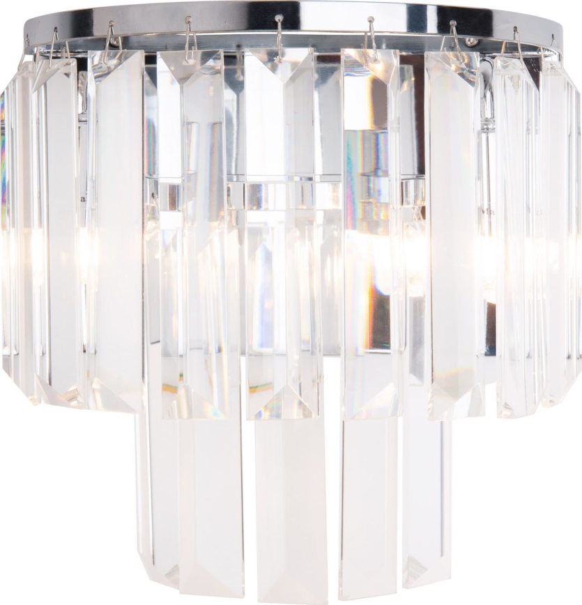 MAXLIGHT W0209 - Sieninis šviestuvas MONACO 2xG9/40W/230V blizgus chromas