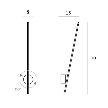 MAXLIGHT W0212 - LED sieninis lauko šviestuvas VORAS LED/8,4W/230V IP44 balta