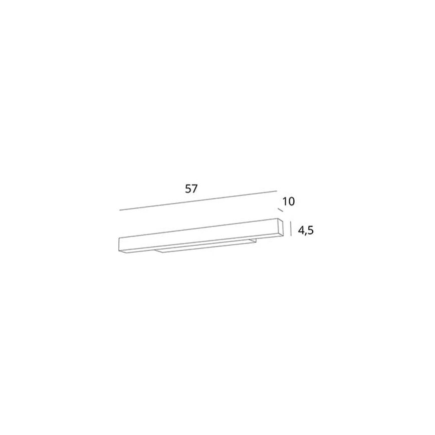 MAXLIGHT W0263 - LED Reguliuojamas vonios veidrodžio apšvietimas LINEAR LED/18W/230V 57 cm IP44 balta