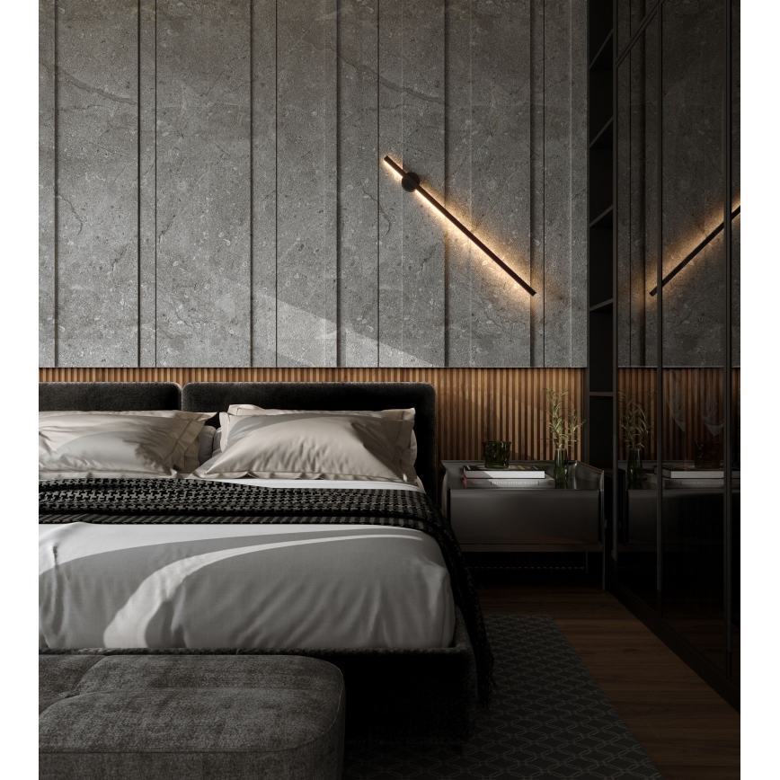 MAXLIGHT W0267 - LED sieninis lauko šviestuvas VORAS LED/8,4W/230V IP44 juoda