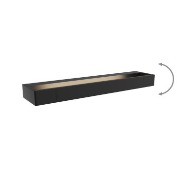 MAXLIGHT W0307 - LED Sieninis vonios šviestuvas FLINK LED/12W/230V 45 cm IP44 juoda