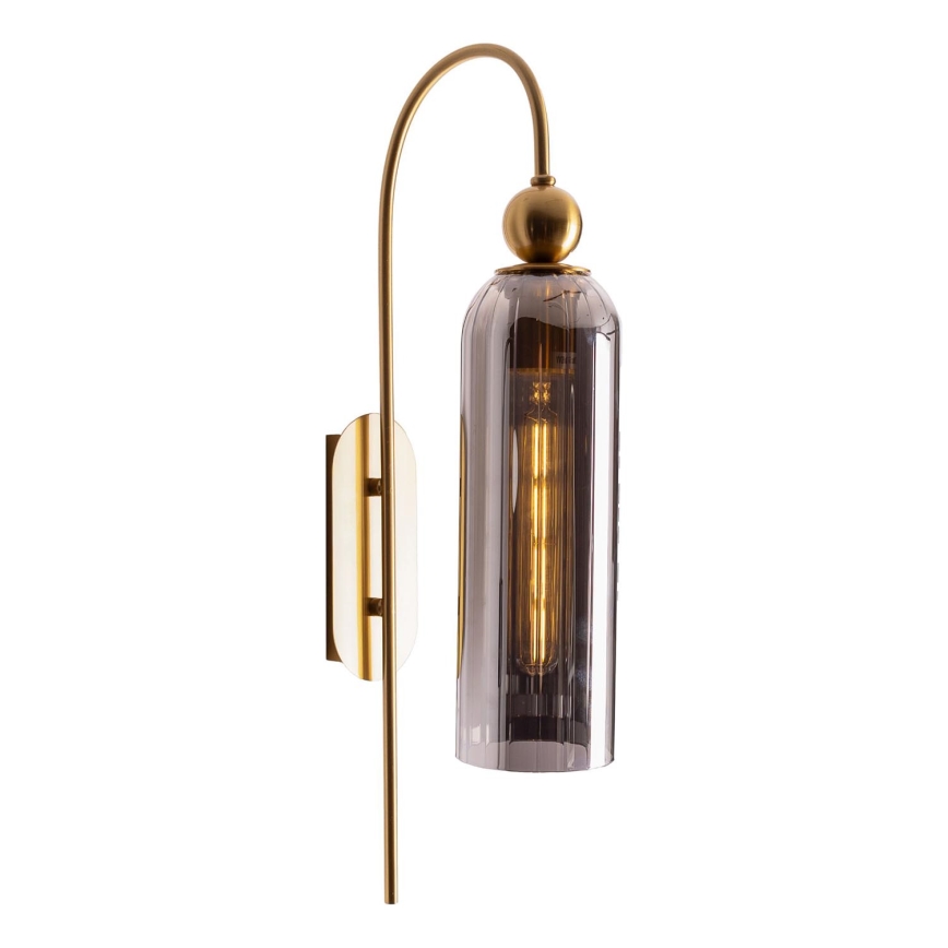 MAXLIGHT W0333 - Sieninis šviestuvas CAMPANILA 1xE27/40W/230V žalvaris/pilka